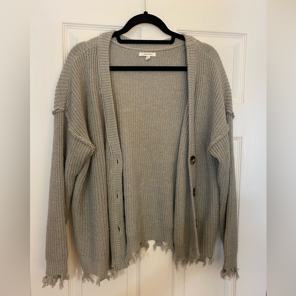 Gray Maurices Cardigan